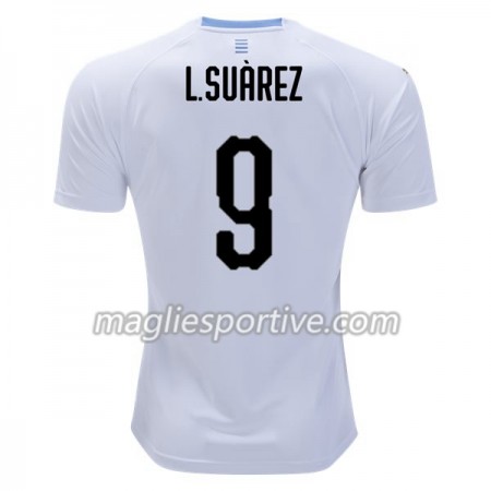 Completo Calcio Uruguay L.Suarez 9 Divisa Trasferta Mondiali 2018
